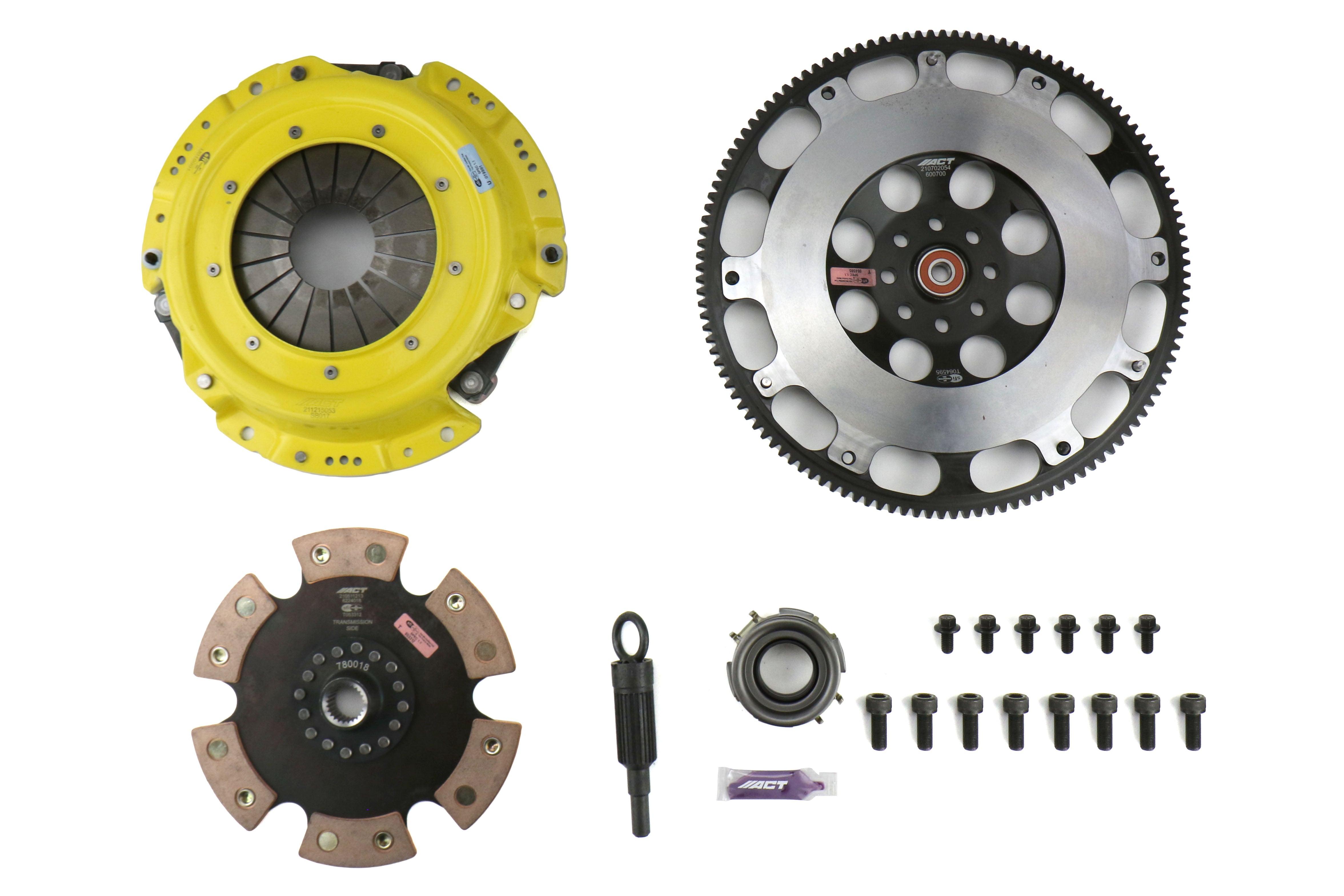 ACT Heavy Duty Solid 6-Puck Disc Clutch Kit Prolite Flywheel Included - 2013-2021 Scion FR-S / Subaru BRZ / Toyota 86